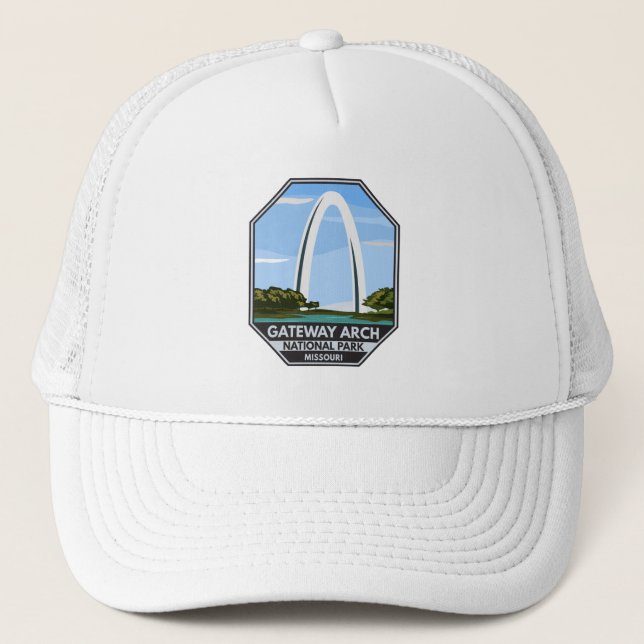 Gorra De Camionero Parque nacional Arch Gateway Missouri (Anverso)