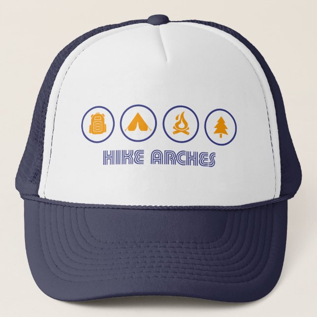 Gorra De Camionero Parque nacional Arches de Hike (Anverso)