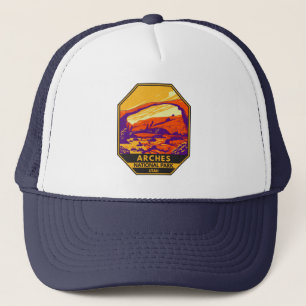 Gorra De Camionero Parque nacional Arches Paisaje Utah Vintage