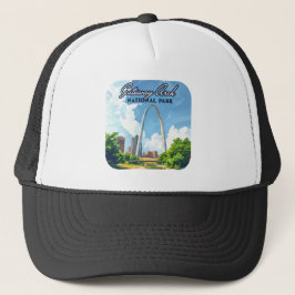 Gorra De Camionero Parque nacional Arco Gateway Missouri St Louis Ret