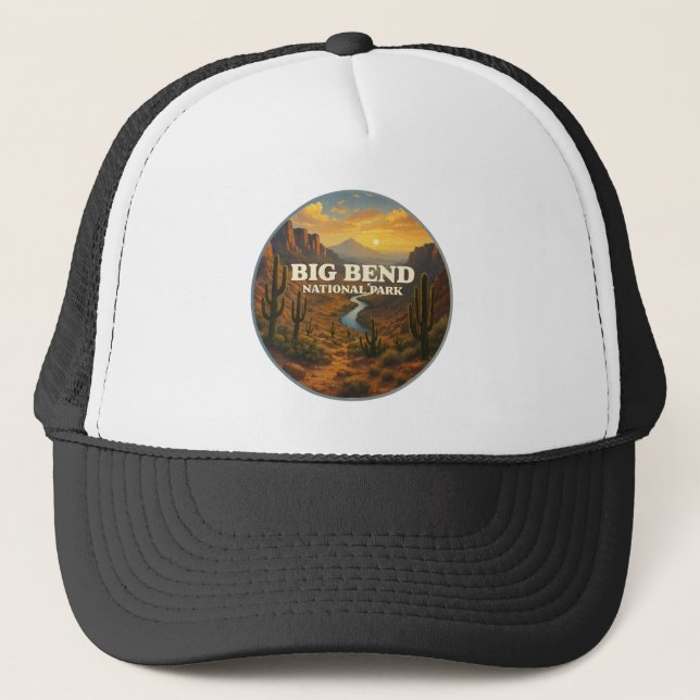 Gorra De Camionero Parque nacional Big Bend (Anverso)