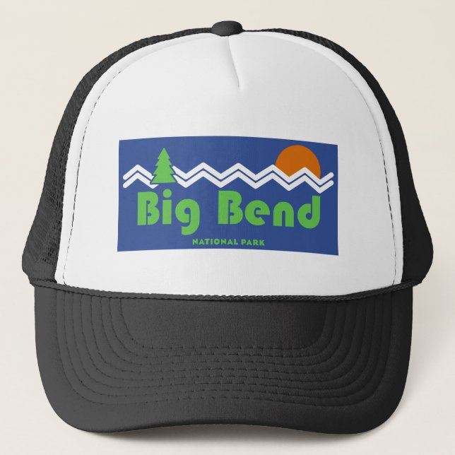 Gorra De Camionero Parque nacional Big Bend Retro (Anverso)