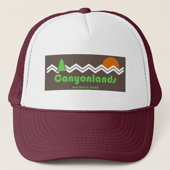 Gorra De Camionero Parque nacional Canyonlands Retro (Anverso)