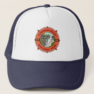 Gorra De Camionero Parque nacional Cuyahoga Valley Compass Retro Embl