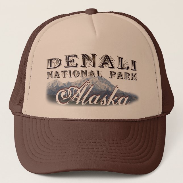 Gorra De Camionero Parque nacional de Alaska Denali, Monte McKinley C (Anverso)
