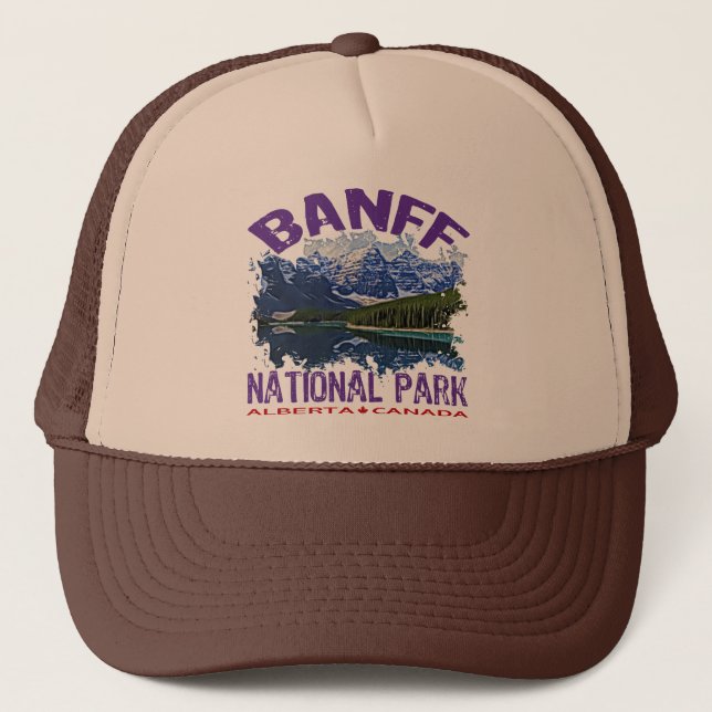Gorra De Camionero Parque nacional de Banff, Alberta Canadá (Anverso)