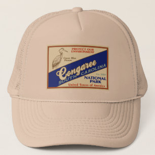Gorra De Camionero Parque nacional de Congaree (garza)