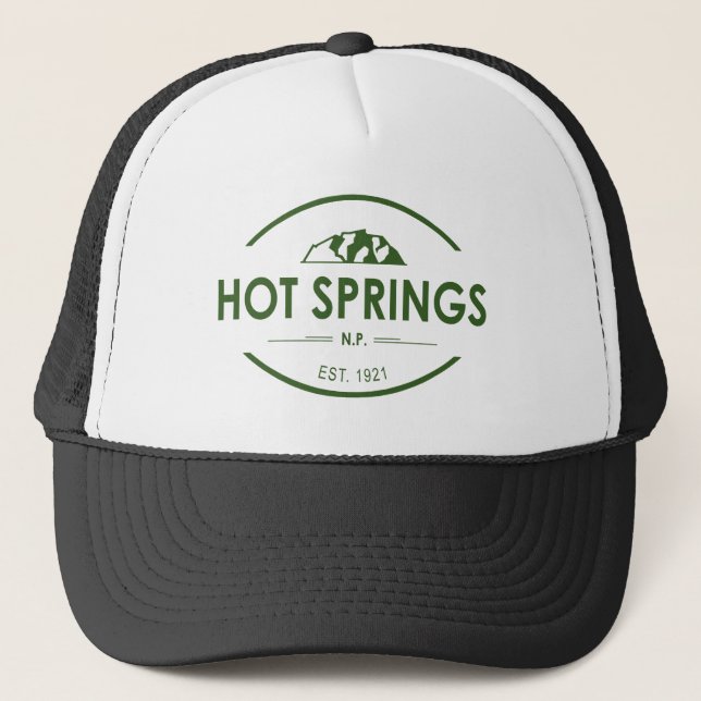 Gorra De Camionero Parque nacional de Hot Springs (Anverso)