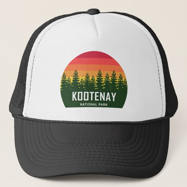 Gorra De Camionero Parque nacional de Kootenay (Anverso)