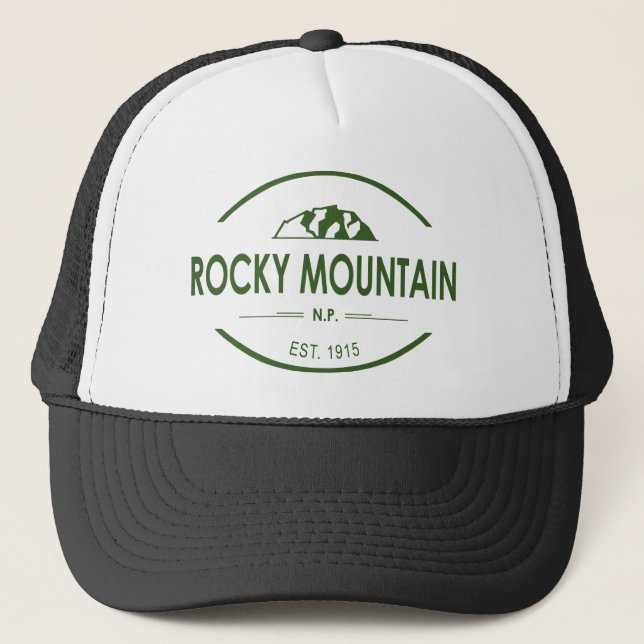 Gorra De Camionero Parque nacional de las Montañas Rocosas (Anverso)