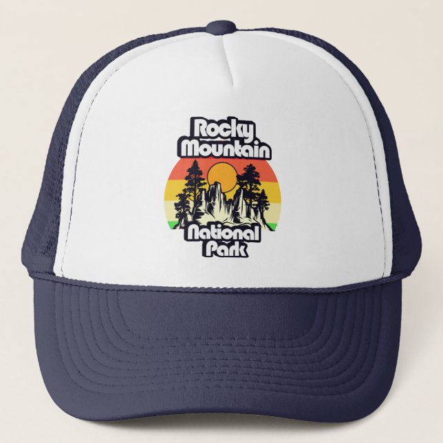Gorra De Camionero Parque nacional de las Montañas Rocosas (Anverso)
