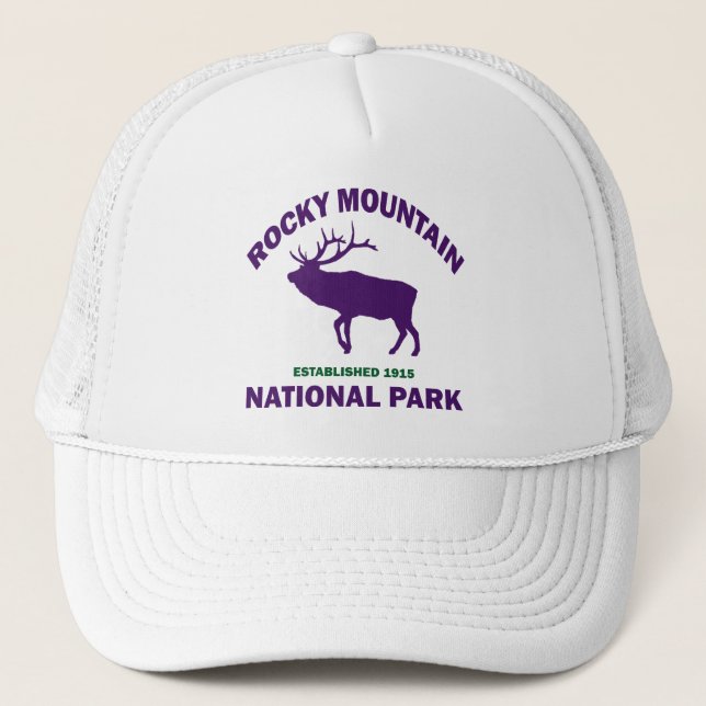 GORRA DE CAMIONERO PARQUE NACIONAL DE LAS MONTAÑAS ROCOSAS (Anverso)