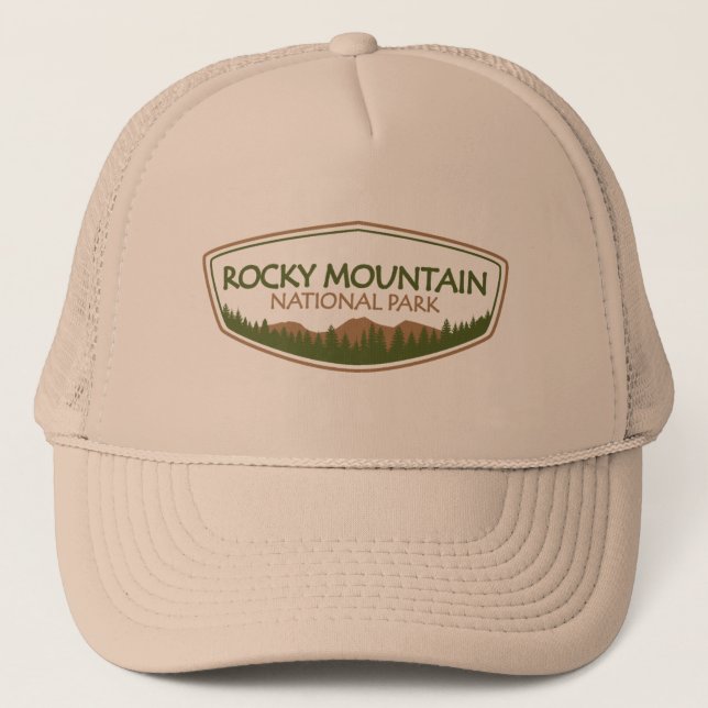 Gorra De Camionero Parque Nacional de las Montañas Rocosas (Anverso)