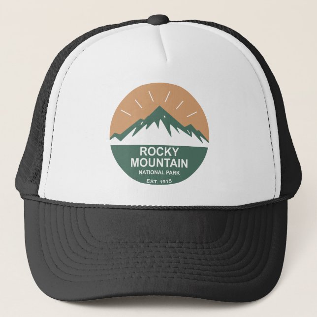 Gorra De Camionero Parque nacional de las Montañas Rocosas (Anverso)