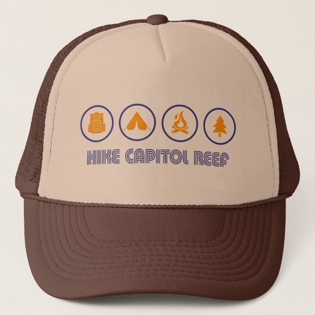 Gorra De Camionero Parque nacional de los arrecifes del Capitolio (Anverso)