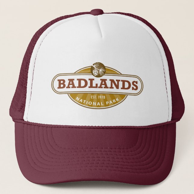 Gorra De Camionero Parque nacional de los Badlands (Anverso)