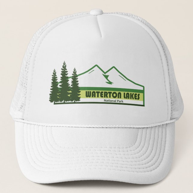 Gorra De Camionero Parque nacional de los lagos de Waterton (Anverso)