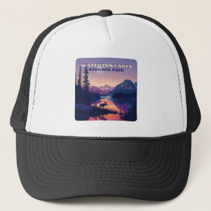 Gorra De Camionero Parque nacional de los Lagos de Waterton Canadá Al