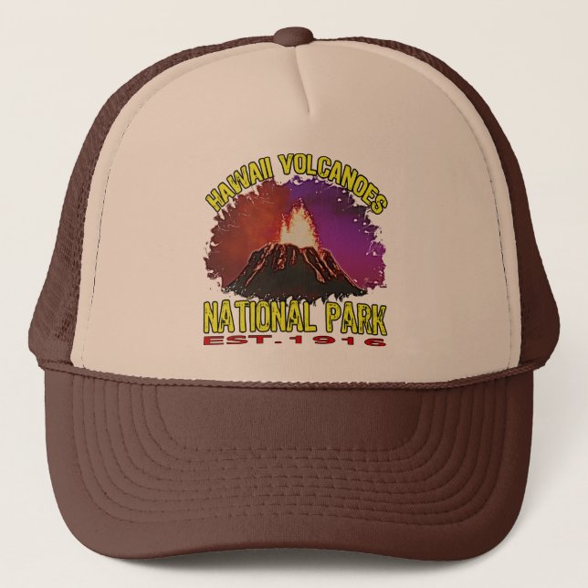 Gorra De Camionero Parque nacional de los volcanes de Hawaii (Anverso)