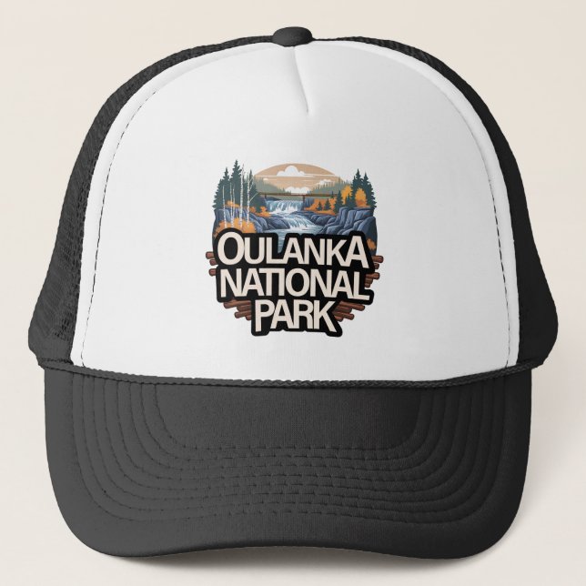 Gorra De Camionero Parque nacional de Oulanka, Finlandia (Anverso)