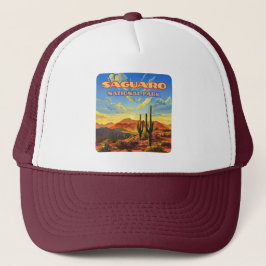 Gorra De Camionero Parque nacional de Saguaro - Arizona Desert Cactus
