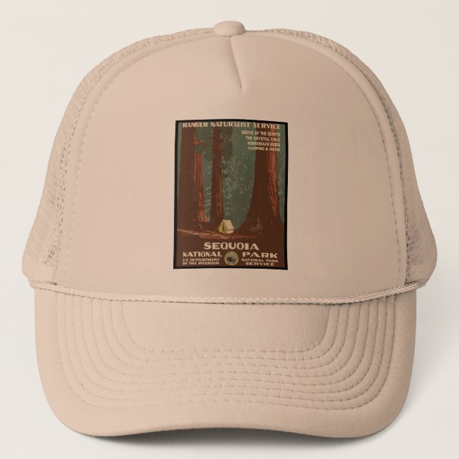 Gorra De Camionero Parque nacional de secoya (Anverso)