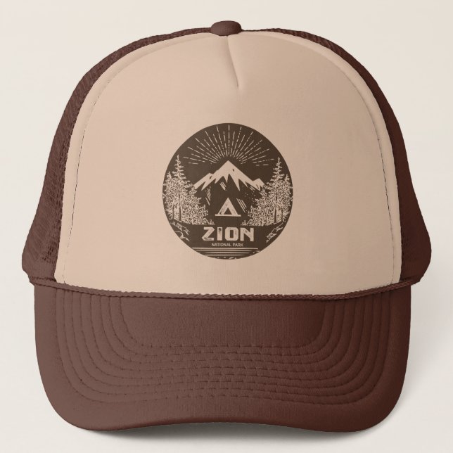 Gorra De Camionero Parque nacional de Zion (Anverso)
