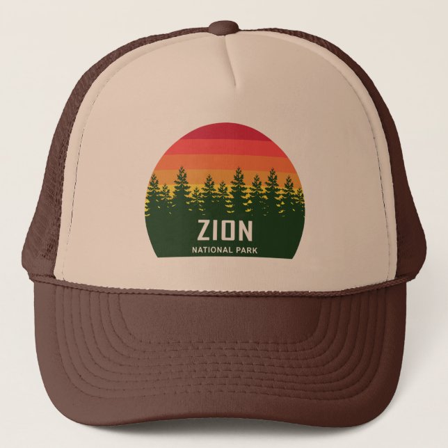 Gorra De Camionero Parque nacional de Zion (Anverso)