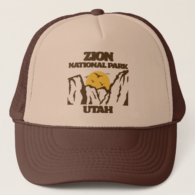 Gorra De Camionero Parque nacional de Zion (Anverso)