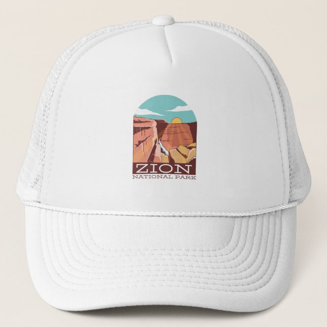 Gorra De Camionero Parque nacional de Zion (Anverso)