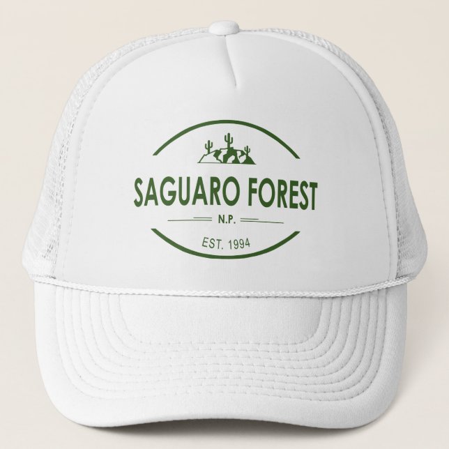 Gorra De Camionero Parque nacional del Bosque de Saguaro (Anverso)