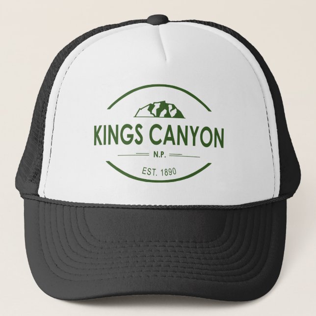 Gorra De Camionero Parque nacional del Cañón Kings (Anverso)