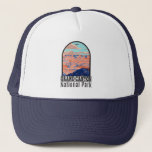 Gorra De Camionero Parque nacional del Gran Cañón<br><div class="desc">Diseño artístico vectorial del Gran Cañón. El parque alberga gran parte del inmenso Gran Cañón,  con sus bandas de rock rojo en capas que revelan millones de años de historia geológica.</div>