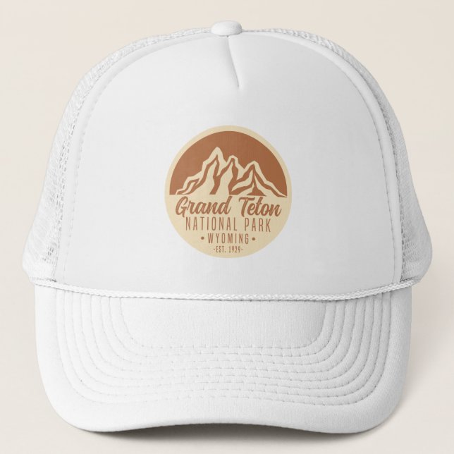 Gorra De Camionero Parque nacional del Gran Tetón Wyoming EE.UU. (Anverso)