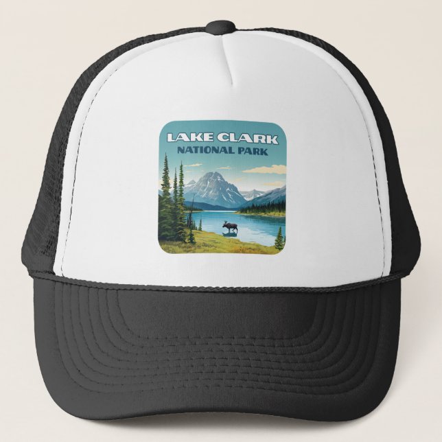 Gorra De Camionero Parque nacional del Lago Clark Viaje de Alaska Vin (Anverso)