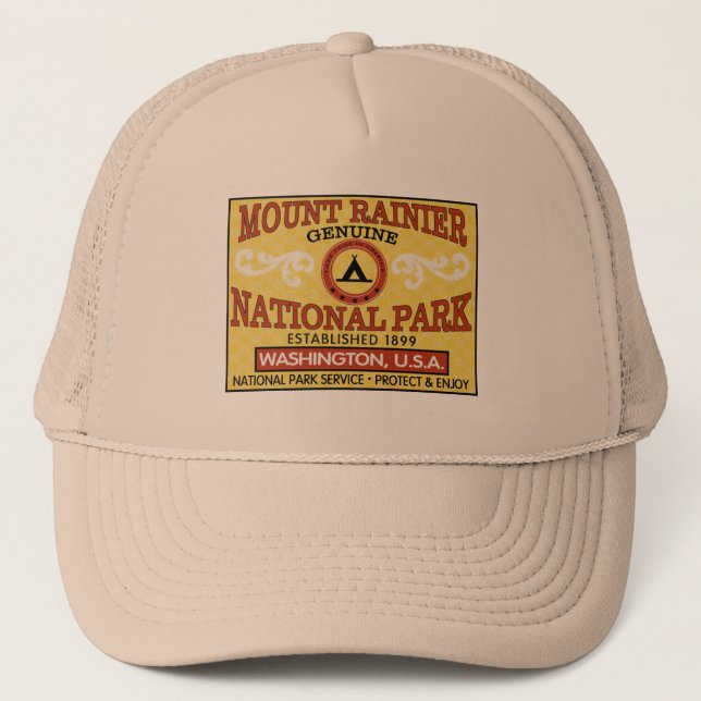 Gorra De Camionero Parque nacional del Monte Rainier (Anverso)