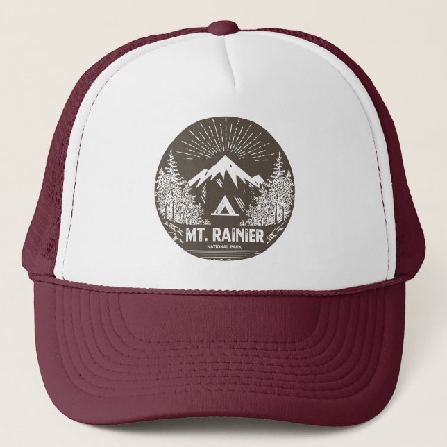 Gorra De Camionero Parque nacional del Monte Rainier (Anverso)