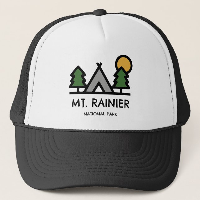 Gorra De Camionero Parque nacional del Monte Rainier (Anverso)