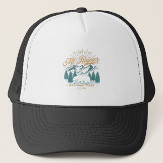 Gorra De Camionero Parque nacional del Monte Rainier, Vintage