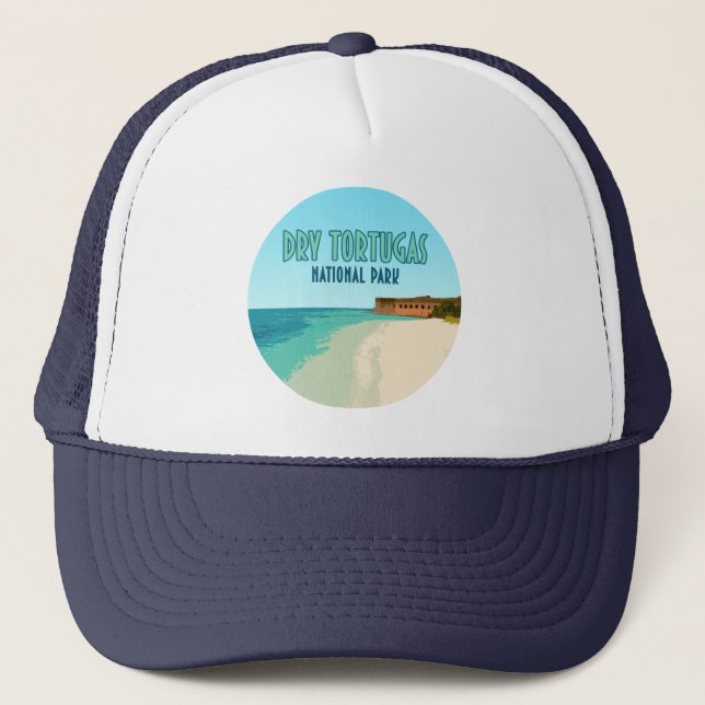Gorra De Camionero Parque nacional Dry Tortugas Florida (Anverso)
