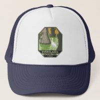 Parque nacional Everglades Florida Egret Vintage
