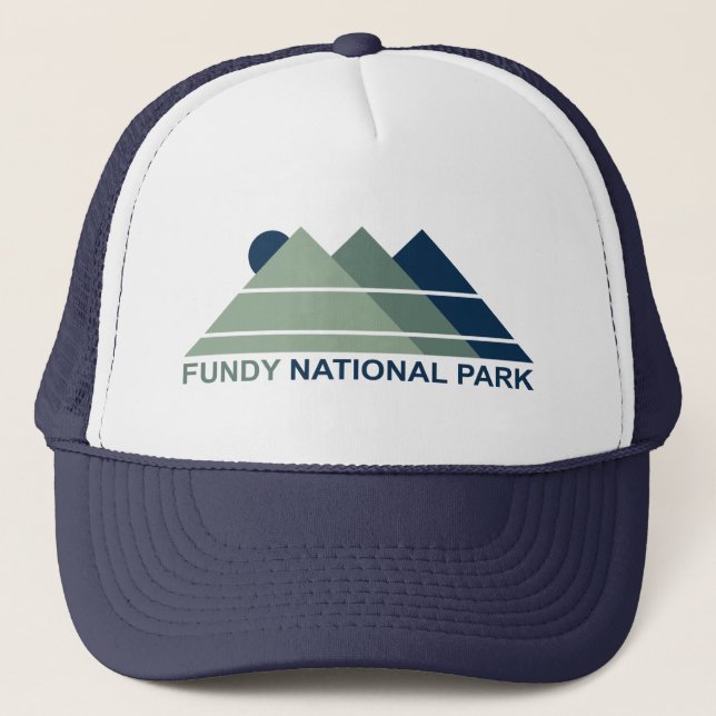 Gorra De Camionero Parque nacional Fundy Mountain Sun (Anverso)