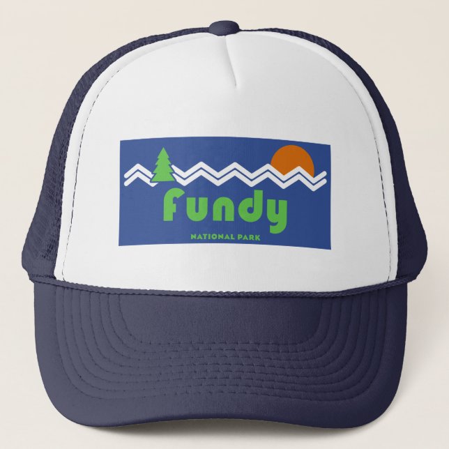 Gorra De Camionero Parque nacional Fundy Retro (Anverso)
