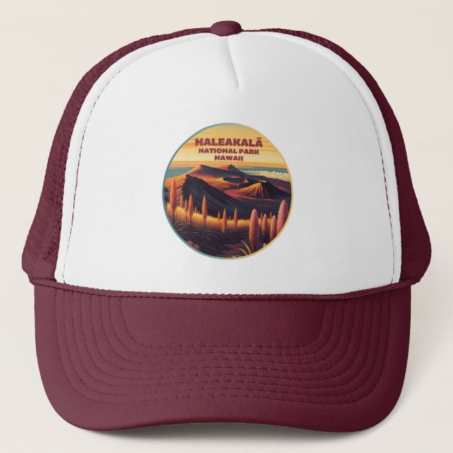 Gorra De Camionero Parque nacional Haleakala Hawaii (Anverso)