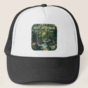 Gorra De Camionero Parque nacional Hot Springs Arkansas Retro