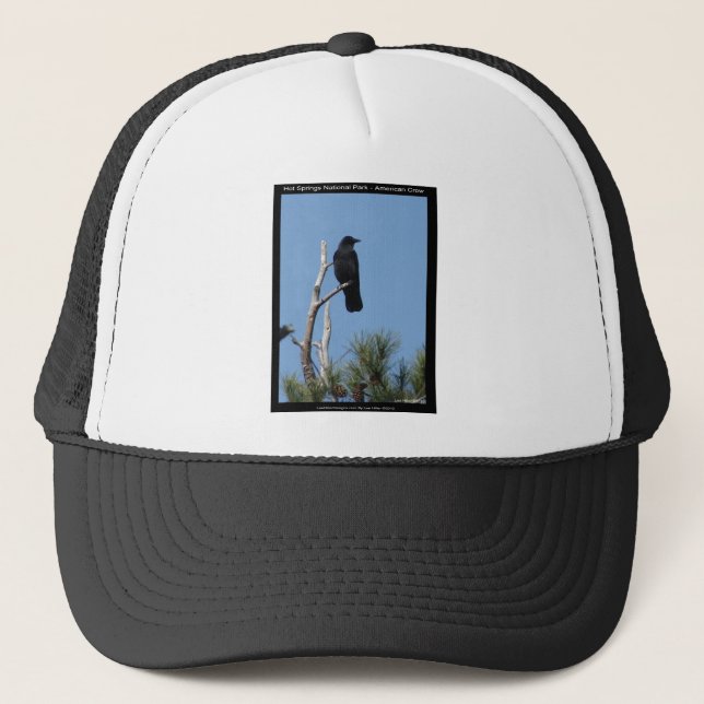 Gorra De Camionero Parque nacional Hots Springs, AR - American Crow (Anverso)