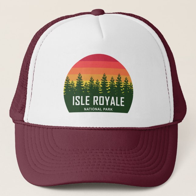 Gorra De Camionero Parque nacional Isle Royale (Anverso)