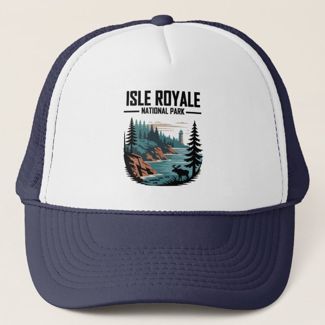 Gorra De Camionero Parque nacional Isle Royale (Anverso)