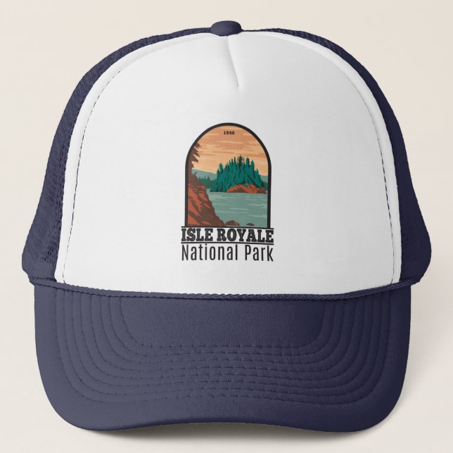 Gorra De Camionero Parque nacional Isle Royale (Anverso)