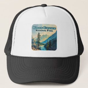 Gorra De Camionero Parque nacional Kings Canyon California Vintage
